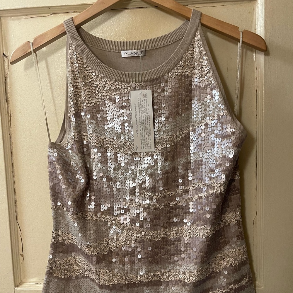 Planet sequin top